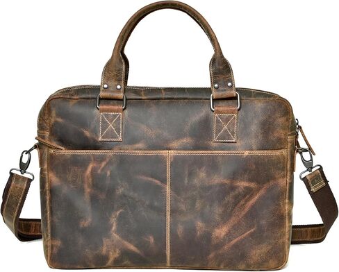 Premium 16-Inch Leather Laptop Briefcases & Messenger Bag The Perfect Office Satchel for Modern Professionals men and women in Saudi Arabia