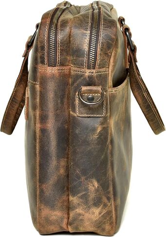 Premium 16-Inch Leather Laptop Briefcases & Messenger Bag The Perfect Office Satchel for Modern Professionals men and women in Saudi Arabia