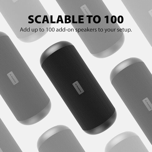 Avantree Harmony - Wireless Multi Speaker System for Multiple Rooms & Outdoor Party, 1 Transmitter & 3 Portable Bluetooth Speakers with Separate Volume Controls, Scalable to 100 Speakers in Kuwait