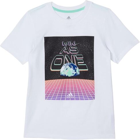 adidas Boy's Short Sleeve Digital Landscape Tee (Big Kids) in Saudi Arabia