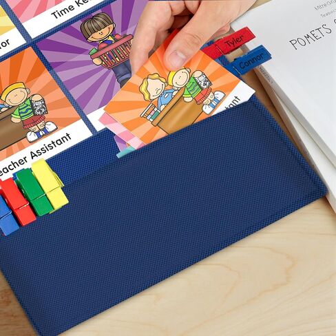 مخطط جيب الوظائف مع 47 بطاقة للفصول الدراسية ، مساعدون إدارة الفصل الدراسي الرسم البياني الأسود لمدرسة مرحلة ما قبل المدرسة الابتدائية ، يجب على المعلمين أن يحصلوا على اللوازم التعليمية للطلاب in Kuwait