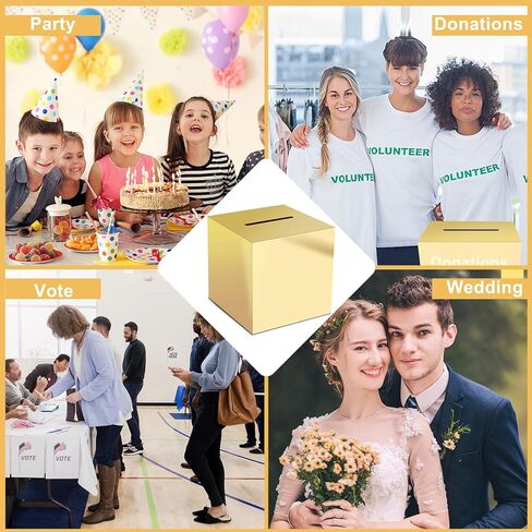 Adorox Money Box Memory Cards Reception Centerpiece Box (Double Heart) in Kuwait