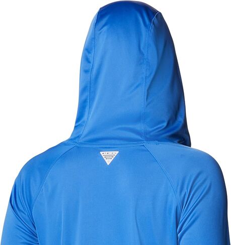 Columbia Women's Tidal Tee Hoodie, Cirrus Grey/Ocean Blue Logo, 2X in Kuwait