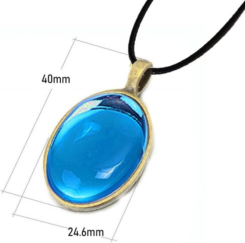 Princess Earrings +Necklace,Anime Cosplay Blue Ball Drop Earring for Women in Saudi Arabia
