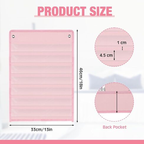 4 Pcs Magnetic Pocket Chart Standard Pocket Chart Classroom Pocket Chart with 40 Pcs Dry Erase Cards for Daily Schedule Class Demonstrations Office Home Activities, Black in Saudi Arabia