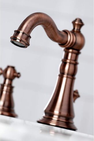 Kingston Brass FSC1979ACL American Classic Widespread Bathroom Faucet, 5-5/16 Inch in Spout Reach, Polished Nickel in Saudi Arabia