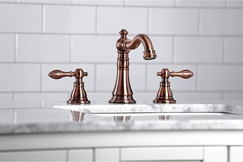 Kingston Brass FSC1979ACL American Classic Widespread Bathroom Faucet, 5-5/16 Inch in Spout Reach, Polished Nickel in Saudi Arabia