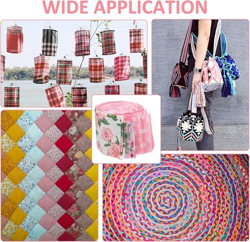 42Pcs Jelly Roll Fabric Strips Soft Cotton Quilting Fabric 2.5 x 20 Inch Pre-Cut Cotton Strips Bundles for Quilting Crafting and Sewing in Kuwait