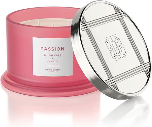 HomeWorx 14oz Eucalyptus & Sage Aromatherapy Candle - Clarity - Glass Jar, 3 Wick, Pet Friendly, Cruelty Free in Saudi Arabia