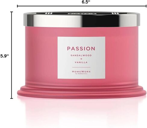 HomeWorx 14oz Eucalyptus & Sage Aromatherapy Candle - Clarity - Glass Jar, 3 Wick, Pet Friendly, Cruelty Free in Saudi Arabia