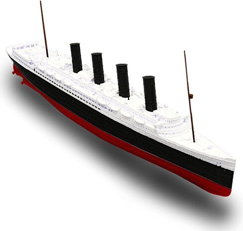 RMS LUSITANIA Wartime Model - Highly Detailed Replica Historically Accurate No Assembly Required - 1 Foot in Length (Model Only) Multicolor, Plastic in Kuwait