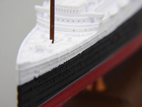 RMS LUSITANIA Wartime Model - Highly Detailed Replica Historically Accurate No Assembly Required - 1 Foot in Length (Model Only) Multicolor, Plastic in Kuwait