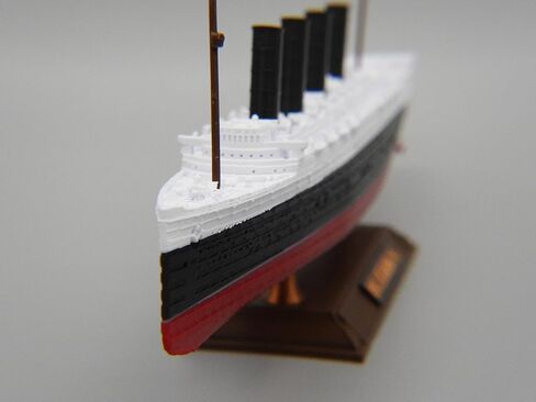 RMS LUSITANIA Wartime Model - Highly Detailed Replica Historically Accurate No Assembly Required - 1 Foot in Length (Model Only) Multicolor, Plastic in Kuwait