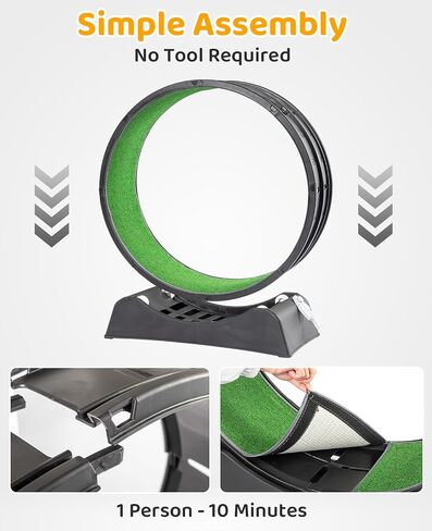 VINGLI Cat Exercise Wheel, Cat Treadmill with Carpeted Runway, 31 Inch Cats Running Wheel for Weight Loss & Daily Exercise, Black (31 Inch) in Saudi Arabia