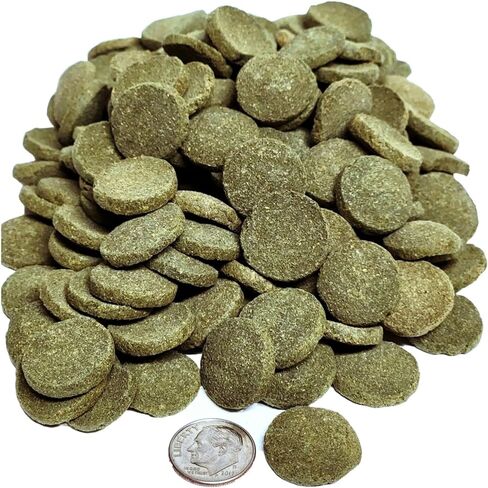 Aquatic Foods Inc. 18mm - 3/4" Sinking Wafers of Algae & Spirulina Ideal for Plecos, Bottom Fish, Catfish, Shrimp, Snails, All Herbivorous & Omnivorous Tropical Fish - Zeigler Wafers..1-lb in Saudi Arabia