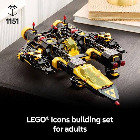 LEGO Icons Blacktron Renegade - DIY Kit for Adults 18+ - Building Blocks for Men and Women - Collectible Set for Adult Fans - Creative Gift Idea for Birthdays - 10355 in Saudi Arabia
