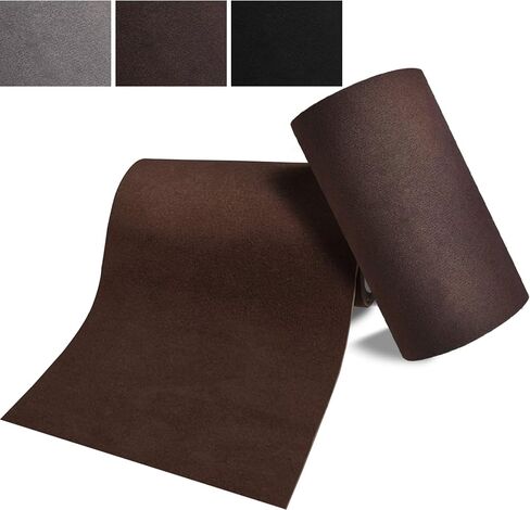 Self-Adhesive Velvet Repair Patches - Flannel Fabric Patch, Microfiber Suede Patches for Clothes, Sofa Repairing, Car Seats, Handbags, Backpacks, Jacket Holes and Tears 2 Rolls(Brown) in Saudi Arabia
