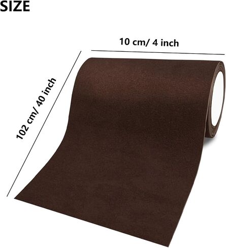 Self-Adhesive Velvet Repair Patches - Flannel Fabric Patch, Microfiber Suede Patches for Clothes, Sofa Repairing, Car Seats, Handbags, Backpacks, Jacket Holes and Tears 2 Rolls(Brown) in Saudi Arabia