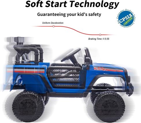 12 فولت أطفال يركبون على شاحنة السيارة ، ركوب السيارات الكهربائية للأطفال على لعبة الأطفال الصغار 3-5 مع التحكم عن بعد - الأخضر in Kuwait