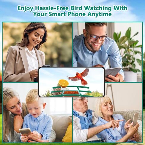 2.5K Smart Bird Feeder with Camera, 2.5L Birds Watching Camera with AI Identify Bird Species, Outdoor Birds Feeder House with Solar Panel for BirdLovers (Cyan) in Kuwait