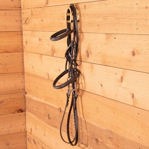 برلين نحاس مزدوج الحصان رف اللجام للخيول | جدار النحاس الصلب | قمة مقوسة أنيقة لرسومات و Bridles | ربط الخيوط والمعاقين in Kuwait