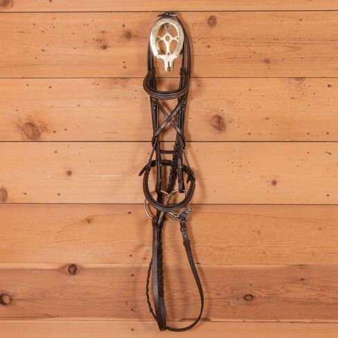برلين نحاس مزدوج الحصان رف اللجام للخيول | جدار النحاس الصلب | قمة مقوسة أنيقة لرسومات و Bridles | ربط الخيوط والمعاقين in Kuwait