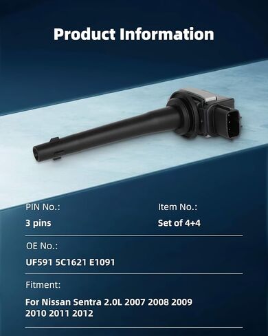 ECCPP UF535 8 ملفات إشعال مع 8 شمعات إشعال إيريديوم لدودج لمرسيدس بنز سبرينتر 2500 3500 C280 C350 CL550 CLS550 SL550 2011 2012 2015 2.5L 3.0L 3.5L 4.6L 5.5L V6 V8 UF535 UF585 95 983 in Kuwait