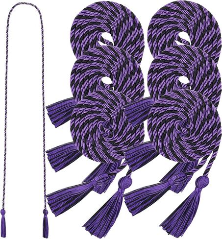 6 Pieces Graduation Honor Cords 68" Grad Braided Honor Cord with Tassel Honor Rope Grad Cords for Graduation Students Bachelor Master Doctoral Gown Grad Decor (Emerald Green) in Saudi Arabia