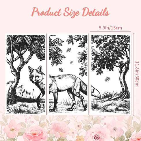 Peacoblue Rub on Transfer Decal Sticker for Furniture Craft Decor 6"x12" Cute Little Yellow Duck, 3Pcs Waterproof UV DTF Transfer for Drawer Dresser Glass Porcelain Wood Plastic in Saudi Arabia