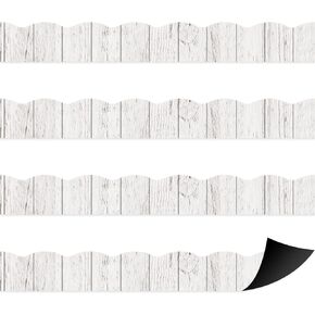 24Pcs Magnetic Burlap Classroom Bulletin Board Border Classroom Magnetic Border for Teachers Classroom Border Strips Classroom Decorations for Office Chalkboard Bulletin Board White Board Decor