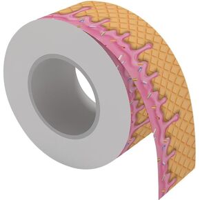 1 Roll Ice Cream Border Sticker Bulletin Board Decor Cream Decor Appliques Embellishments Ice Cream Border Paper Ice Cream Bulletin Trim Blackboard Border Sticker Desk Decorations