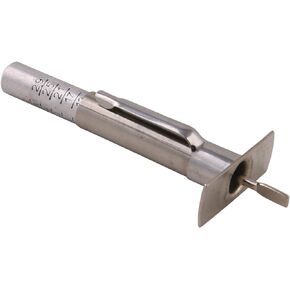 RockTrix - Tire Tread Depth Gauge - Provides Readings in 32nds - Stainless Steel Barrel and Aluminum Indicator Bar