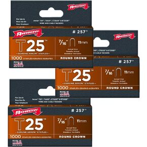 Arrow Fastener 257 7/16" T25 Staples (3)