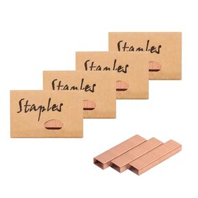 6 Pack Standard Staples 26/6 Stapler Refills Jam Free Staples 1/4 Inch for Home Office Supplies, 1000Pcs Staples per Pack, 6000Pcs in Total