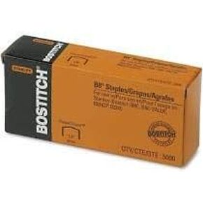 Value Pack of 6 Stanley Bostitch Premium Standard Staples, 1/4 Inch Silver, 5,000 per box (SBS191/4CP)