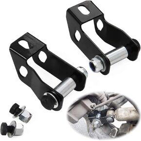 2''-4" Front Shock Extender Kit Fit For 1988-1999 GMC Chevy K1500 K2500 Yukon Suburban Tahoe 4WD Black Shock Extension Brackets