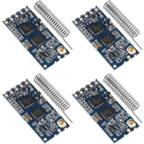 4pcs HC-12 433Mhz SI4463/SI4438 Wireless Serial Port Module 1000M Replace Bluetooth with Antenna