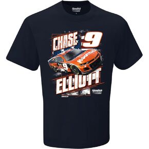 Chase Elliott #9 NASCAR 2024 Hooters Stars and Stripes Patriotic Classic Navy T-Shirt