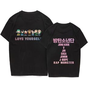 Kpop Love Yourself Shirt Suga Jungkook Jimin V Rap Jhope Jin Tshirt Tee for Women