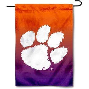 College Flags & Banners Co. Clemson Tigers Gradient Colors Garden Flag and Banner