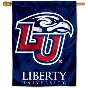 College Flags & Banners Co. Liberty Flames House Flag Banner