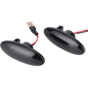 Tbest Car Turn Signal Light,2Pcs Car Replacement Side Parking Light Assembly Car Side Marker Light Smoky Color for Juke F15 Note E11 Car Side Marker Light For Juke F15 Turn juke