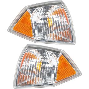 labwork Turn Signal Front Sign Light Corner Parking Light Group, Replacement for 2007-2010 Jeep Compass, Passenger Side + Driving Side 2 Pieces