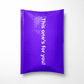 Rollo Bubble Mailers 9.5x14.5 Inches - Purple Padded Envelopes (25 Pack) - Self Seal Mailing Bags for Shipping Packages - Small Business Mail Supplies - Waterproof 9.5 x 14.5 Bubble Mailer & Message