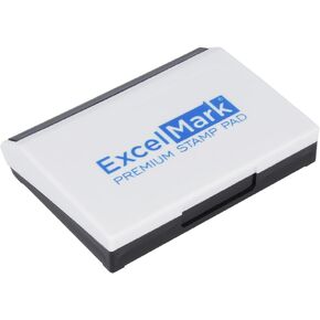 ExcelMark Ink Pads for Rubber Stamps Medium Size 2-5/8" by 4-1/4" (Black)