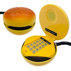 Gag Gifts Hamburger Phone Funny Gifts for Kids Landline Phone Prank Home Phone Spy Gadgets Burger Phones Corded Phone COTABATY
