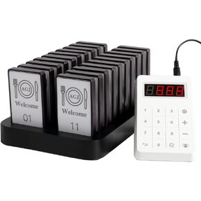 نظام بيجر للمطاعم 20 صفيرًا، نظام بيجر لاسلكي للعملاء لمطعم الطعام، شاحنة الطعام، الكنيسة، الحضانة، العيادة، المقهى in Kuwait