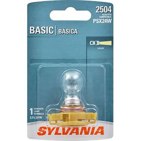 SYLVANIA - 2504 Basic - Incandescent Halogen Light Bulb for Fog and Daytime Running Lights (Contains 1 Bulb)