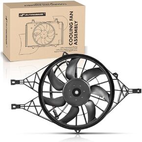 A-Premium Engine Radiator Cooling Fan Assembly Compatible with Select Dodge Models - Durango 2000-2003, Dakota 2000-2004 - Replace# 52028939AD, 52030033AC