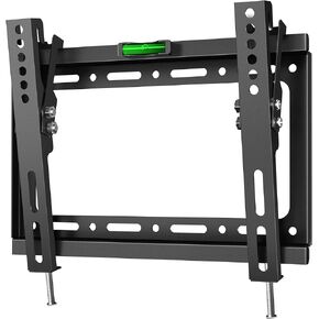 ONKRON Low Profile Tilting TV Wall Mount up to -12° for 13-42 Inch TV Mount Screens up to 77 lbs - Tiltable TV Mount Flat - VESA 200x200 - Universal TV Mount for Wall/Small Wall Mount TV Black